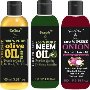 Vadhika 100 Organic Virgin Olive Oil And Neem Oil Onion Oil Hair Oil 300 Ml Hair Oil Price In India Buy Vadhika 100 Organic Virgin Olive Oil And Neem Oil
