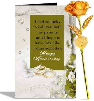Alwaysgift Happy Anniversary Greeting Card Golden Rose Hamper Price In India Buy Alwaysgift Happy Anniversary Greeting Card Golden Rose Hamper Online At Flipkart Com