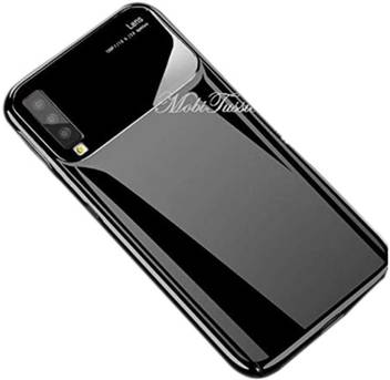 Mobitussion Back Cover For Samsung Galaxy A7 2018 Black Sleek Glossy Camera Protection Hard Pc Mirror Finish Mobitussion Flipkart Com