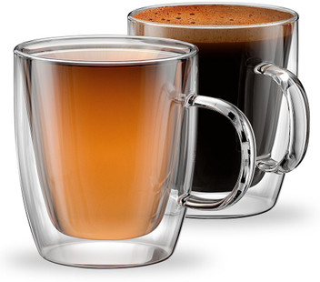 12 oz glass coffee mugs