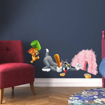 Spinn Decor Wall Decal Warner Bros Tom Jerry Medium Self
