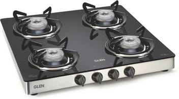 Glen 4 Burner 1043 Gt Al Glass Manual Gas Stove Price In India Buy Glen 4 Burner 1043 Gt Al Glass Manual Gas Stove Online At Flipkart Com