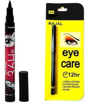 Glamzone Eye Care Kajal With Sketch Pen Eyeliner Set Of 2 Price In India Buy Glamzone Eye Care Kajal With Sketch Pen Eyeliner Set Of 2 Online At Flipkart Com