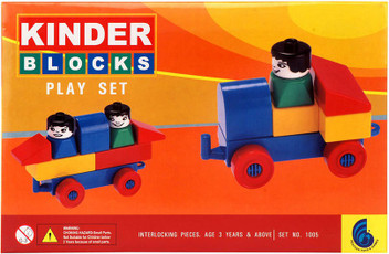 kinder blocks train set