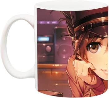 Anni69 Cute Anime Girl With Cop Cap With High Quality Glossy Print On Your Coffee Ceramic Mug Price In India Buy Anni69 Cute Anime Girl With Cop Cap With High Quality