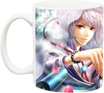 Anni69 Girl With Whie Hair Look Gorgeous This Anime Girl With High Quality Glossy Print On Your Coffee Ceramic Coffee Mug Price In India Buy Anni69 Girl With Whie Hair Look