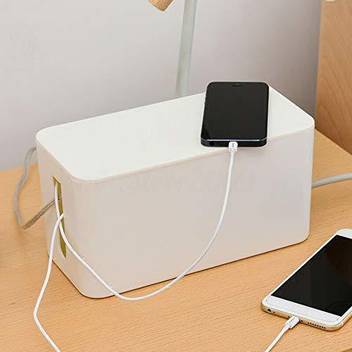 Flipkart Com Corslet 1 Compartments Plastic Wire Bin White Cable Management Box Organizer 32x12 5x13 5 Storage For Desk Tv Computer Usb Hub System To Cover And Hide Power Strips Surge Protector Cords