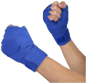 BLUE INNER GLOVE WRIST SUPPORTS FOR MMA KICKBOXING SPORTS TRAINING