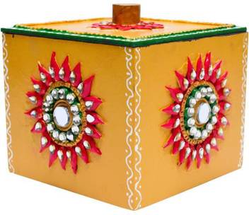 Subh Creations Hand Crafted Decorative Box Keeping Makeup