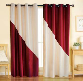 Flossy 214 Cm 7 Ft Polyester Door Curtain Pack Of 2 Buy