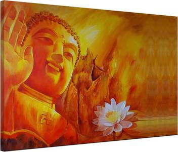 Aart Store Hd Digital Printed Buddha Canvas Painting For Living