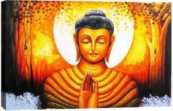 Art Amori Peaceful Lord Buddha Canvas Painting Digital Reprint 14