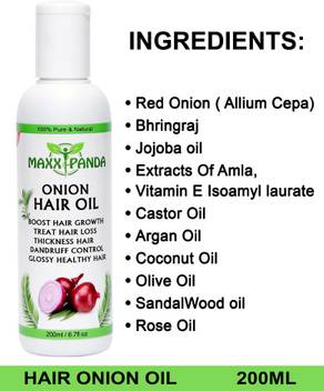 Maxx Panda Onion Hair Oil For Hair Regrowth Hair Fall Treatment