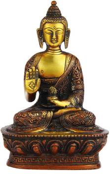 Statuestudio Antique Blessing Sitting Buddha Statue For Home Decor