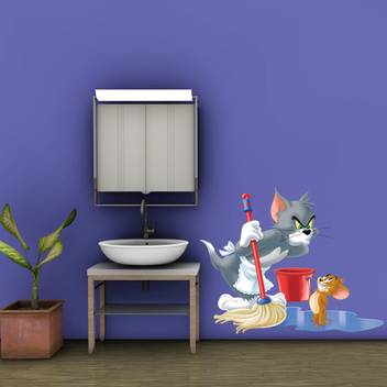 Spinn Decor Wall Decal Warner Bros Tom Jerry Medium Self