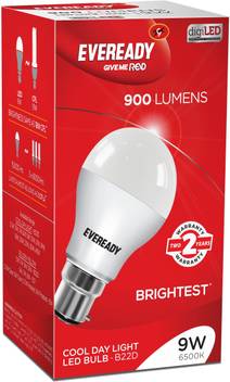 Eveready 9 W Standard B22 Led Bulb Price In India Buy Eveready 9 W Standard B22 Led Bulb Online At Flipkart Com