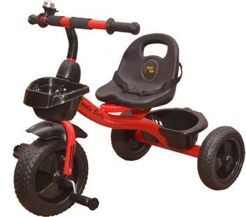 Diyank Baby Tricycle For Kids With Front And Back Basket Red