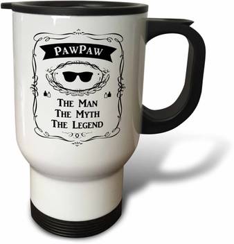 3drose Pawpaw The Man The Myth The Legend Paw Paw Fun Grandpa Nick Travel Stainless Steel Mug Price In India Buy 3drose Pawpaw The Man The Myth The Legend Paw Paw