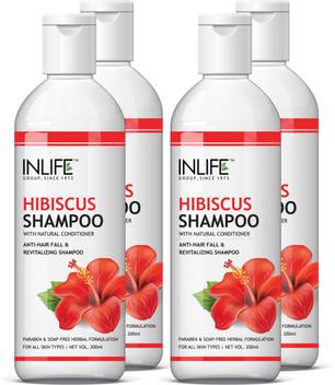 Inlife Hibiscus Shampoo For Hair Growth Men And Women 200 Ml 4