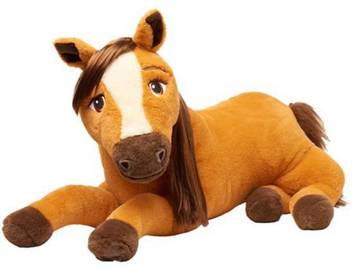 Dreamworks Spirit Riding Free 18 Blue Dinosaur Pillow Stuffed