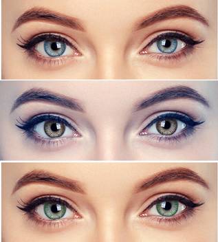 Eyeshine 3 Pair Blue Brown Green Zero Power Monthly