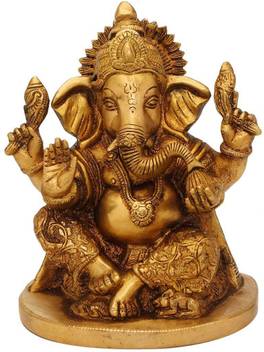 Statuestudio Brass Antique Ganesha Statue For Home Decor Small Living Room Office Year Gifts Hindu God Ganpati Idol Ganesh Vastu Murti Showpiece Religious Temple Moorti 7 Decorative Showpiece 17 78 Cm Price Buy ganesh idols or murti at online at very best prices at ethnicpip.com. flip kart