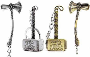 Wescon Avengers Real Superhero Combo Of Thor Hammers Or Thor Stormbreakers Infinity Game Movie For Bikes Cars Unisex Pack Of 4 Key Chain Price In India Buy Wescon Avengers Real Superhero Combo