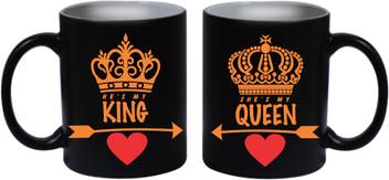 Chitransh He S My King She S My Queen Orange Design Couple Coffee Mug Ceramic Coffee Mug Price In India Buy Chitransh He S My King She S My Queen Orange Design Couple Chitransh He S My King She S My Queen Orange Design Couple Coffee Mug Ceramic Coffee Mug Price In India Buy Chitransh He S My King She S My Queen Orange Design Couple