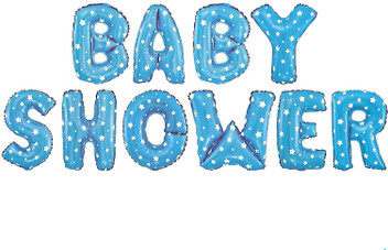 baby shower balloon letters