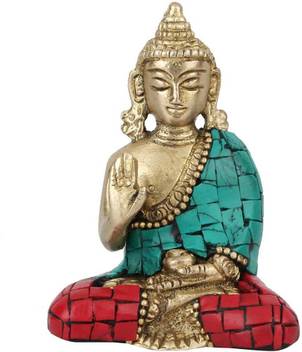 Statuestudio Antique Blessing Sitting Buddha Sculptures For Home