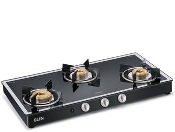 Glen 3 Burner Gas Stove Glass Automatic Gas Stove Price In India Buy Glen 3 Burner Gas Stove Glass Automatic Gas Stove Online At Flipkart Com