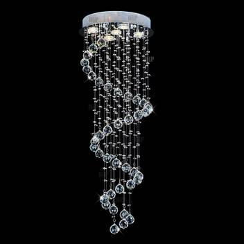 D4p 6 Feet Crystal Glass Chandelier Ceiling Light Hanging