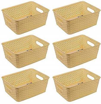Xllent Ivory Set O 6 Basket Storage Basket Price In India Flipkart