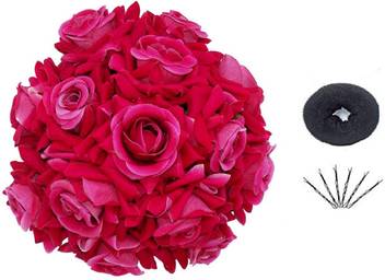 Confidence South Indian Rose Flower Gajra For Bride Latest Hair Accessories Bun Price In India Buy Confidence South Indian Rose Flower Gajra For Bride Latest Hair Accessories Bun Online At Flipkart Com