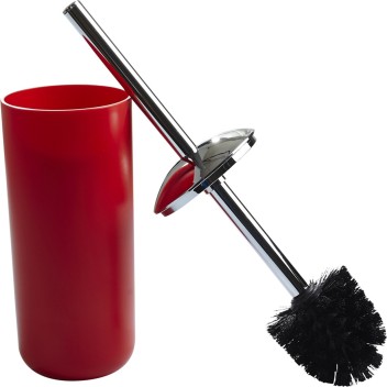 red toilet brush holder