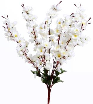Kaykon Beautiful Peach Blossom Artificial White Orchid Flower Bunch 20 Inch White Orchids Artificial Flower Price In India Buy Kaykon Beautiful Peach Blossom Artificial White Orchid Flower Bunch 20