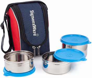signoraware 3 container lunch box