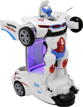 white transformer car