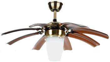 Hans Lighting Esc400b Brown 1080 Mm 8 Blade Ceiling Fan