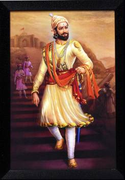 Capnicks Shivaji Maharaj Beautiful Printed Wall Painting Canvas