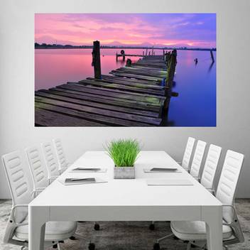 Bridge Colorful Wallpaper Poster No Framed Large Painting Paper
