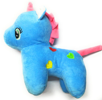 blue unicorn soft toy