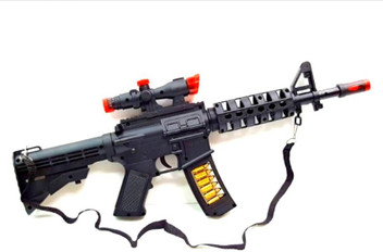 black machine gun toy