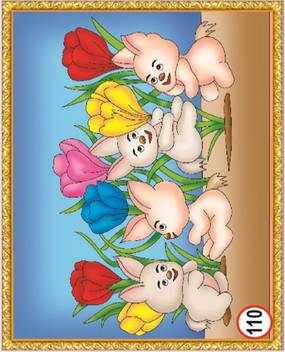 Vahvaa Ready To Paint Reverse Glass Painting Box Kit Design No 110