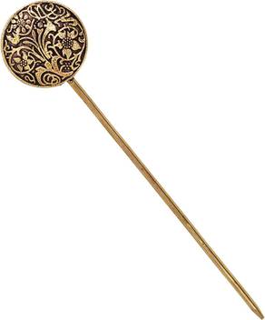 V L International Antique Vintage Hair Stick For Bun Gold Plated