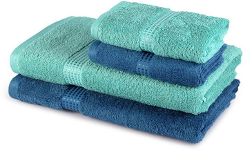 light teal towels