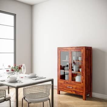 Flipkart Perfect Homes Purewood Sheesham Crockery Cabinet Price In India Buy Flipkart Perfect Homes Purewood Sheesham Crockery Cabinet Online At Flipkart Com