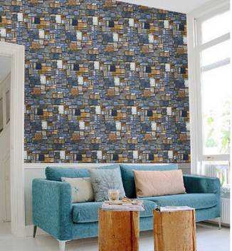 Univocean 3d Modern Stone Wallpaper Wall Poster Price In India