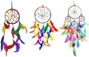 Get Wallpaper Ryme Pack Of 3 Multi Color Dream Catcher Wool Dream Catcher For iPhone Free