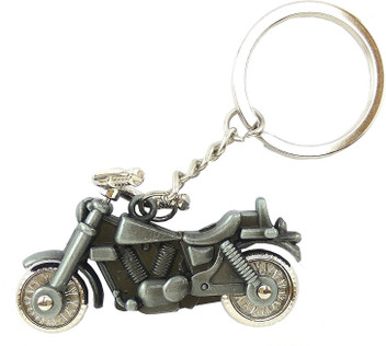 silver chopper bike
